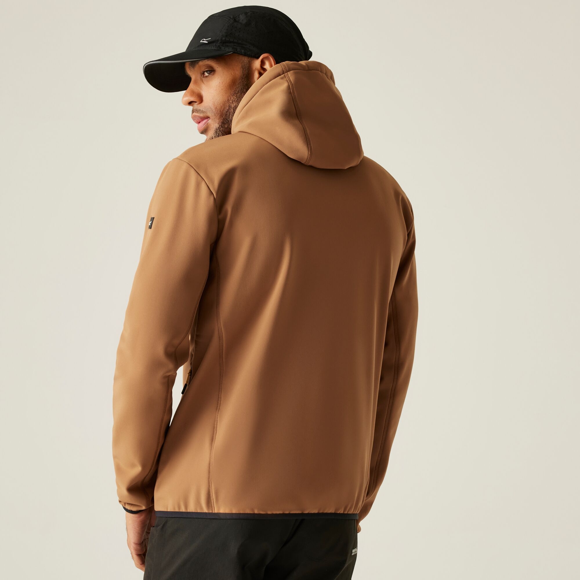 Kurtka męska softshell przeciwdeszczowy Ossek Brązowy