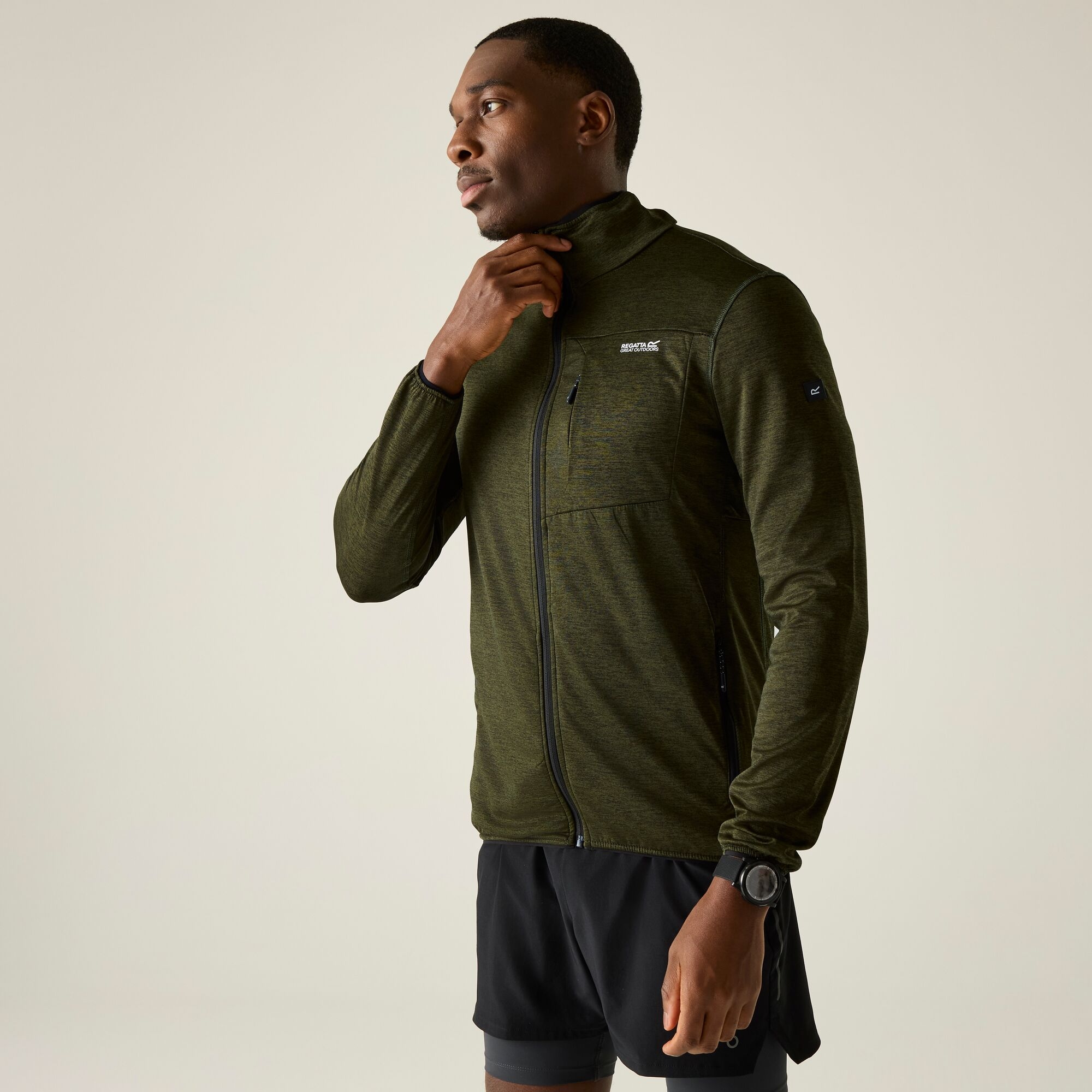 Regatta Bluza męska rozsuwana Hillden Zielony