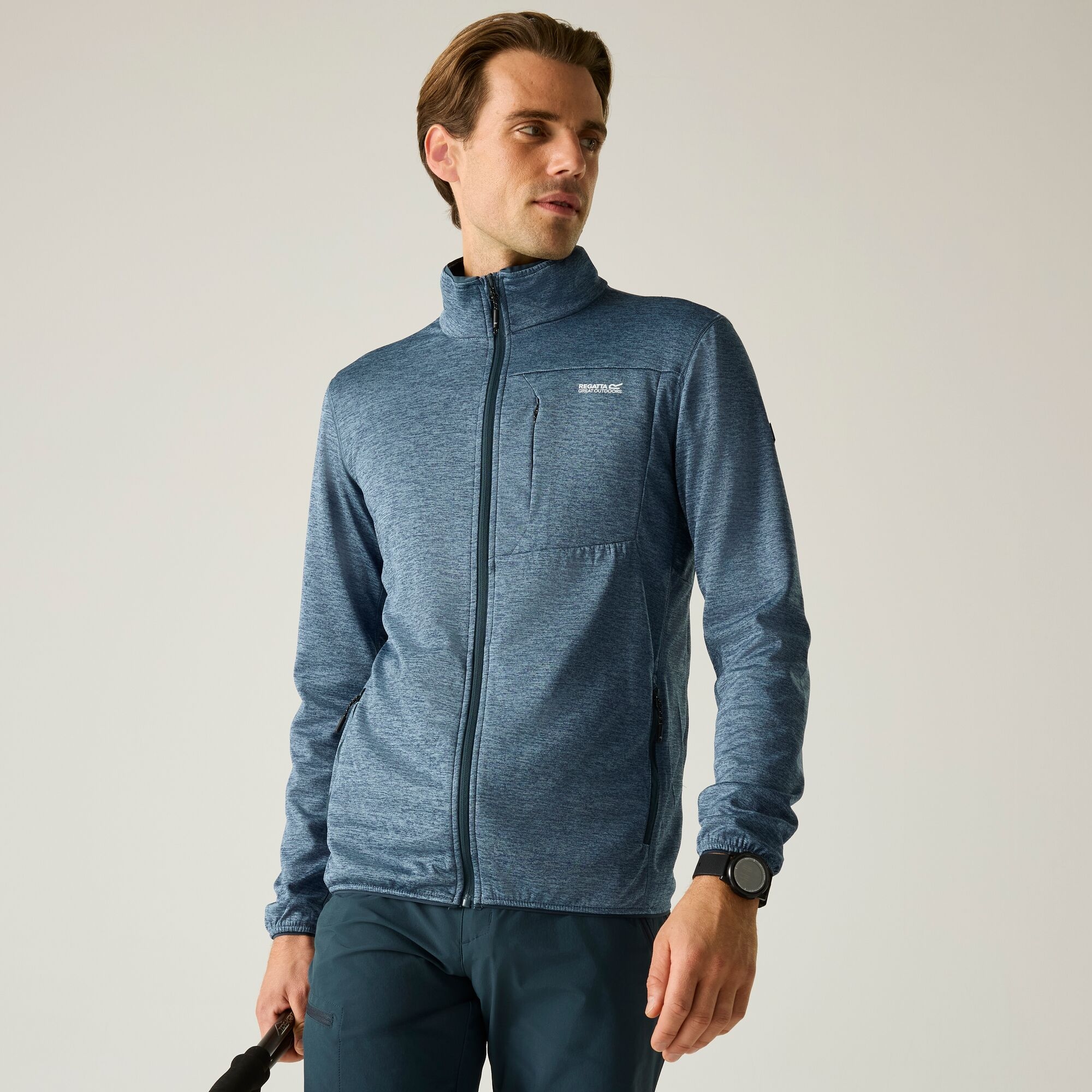 Regatta Bluza męska rozsuwana Hillden Niebieski