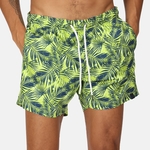 Sharp Green Palm Print 