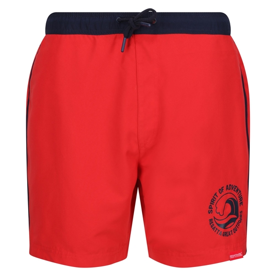 Bentham Homme Short de bain Rouge