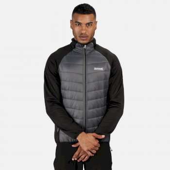 Men's Bestla Hybrid Lightweight Insulated Jacket Black Magnet Grey
