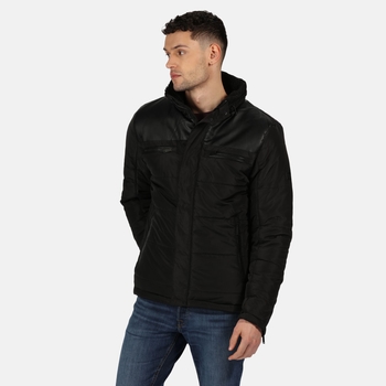 Men's Arnav Insulated Quilted Jacket Black