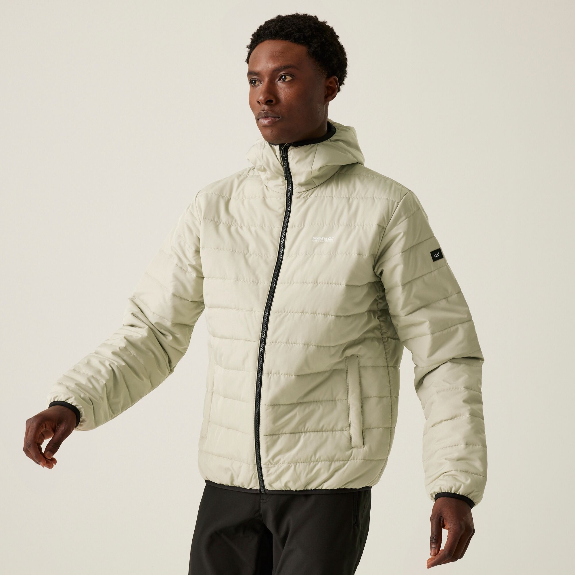 Regatta Men's Beige Helfa Insulated Quilted Jacket Abbeystone, : Xxl