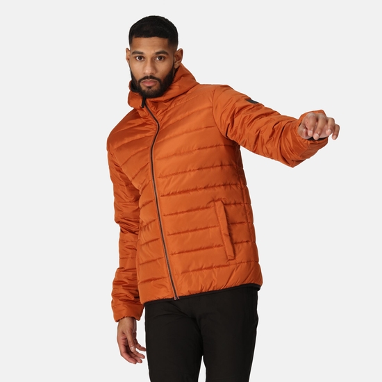 Men's Helfa Insulated Quilted Jacket Burnt Copper