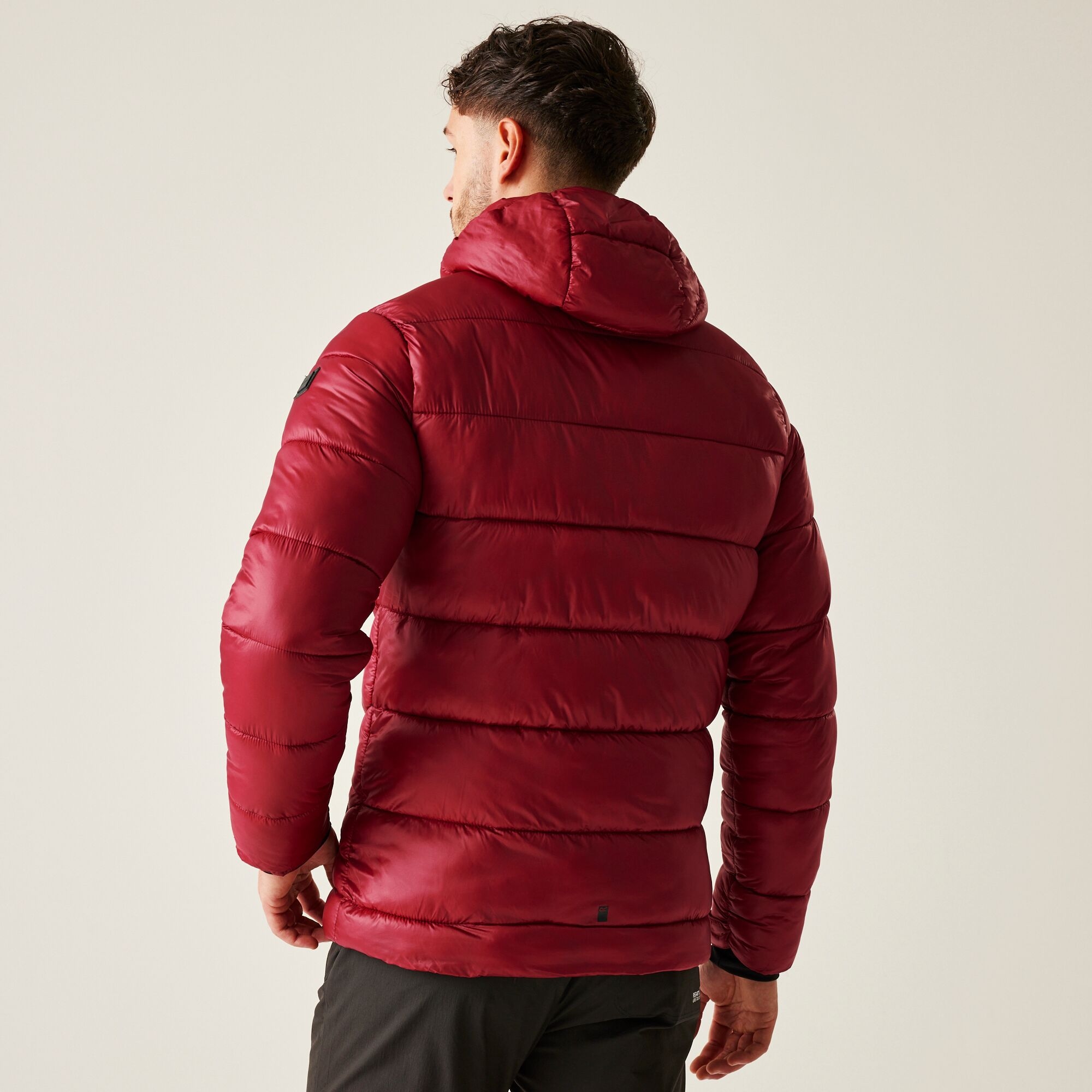 Regatta Męska kurtka zimowa puchowa z kapturem Toploft II Bordowy