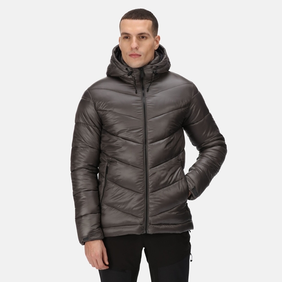 Men's Toploft II Hooded Puffer Jacket Dark Grey