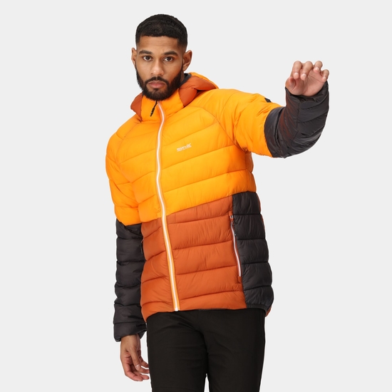 Harrock II Homme Veste baffled Orange