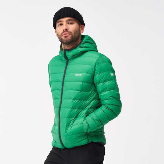 Marizion Homme Veste à capuche baffled Vert