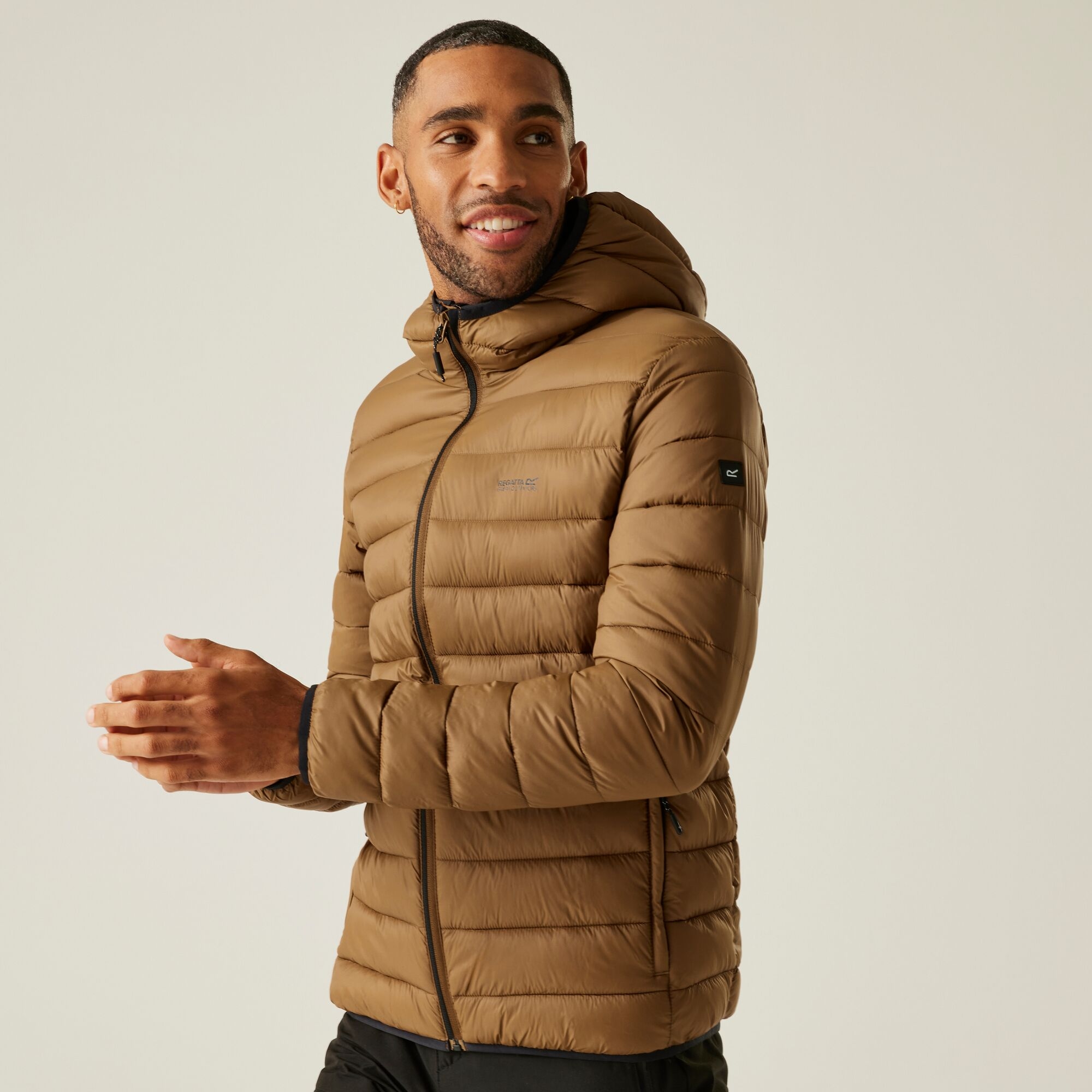 Regatta Men's Hooded Marizion Padded Jacket - Brown Xxl