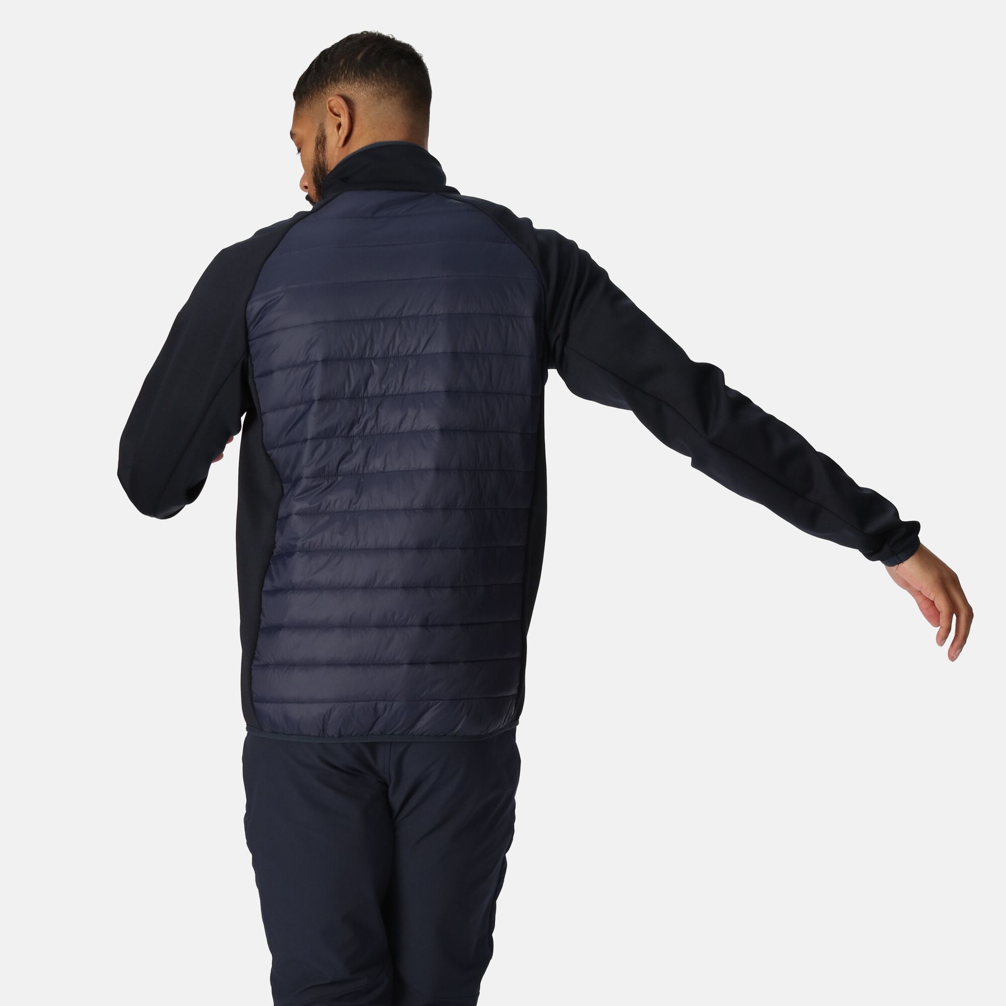 Regatta Męska kurtka wiosenna hybrydowa Clumber IV Granatowy