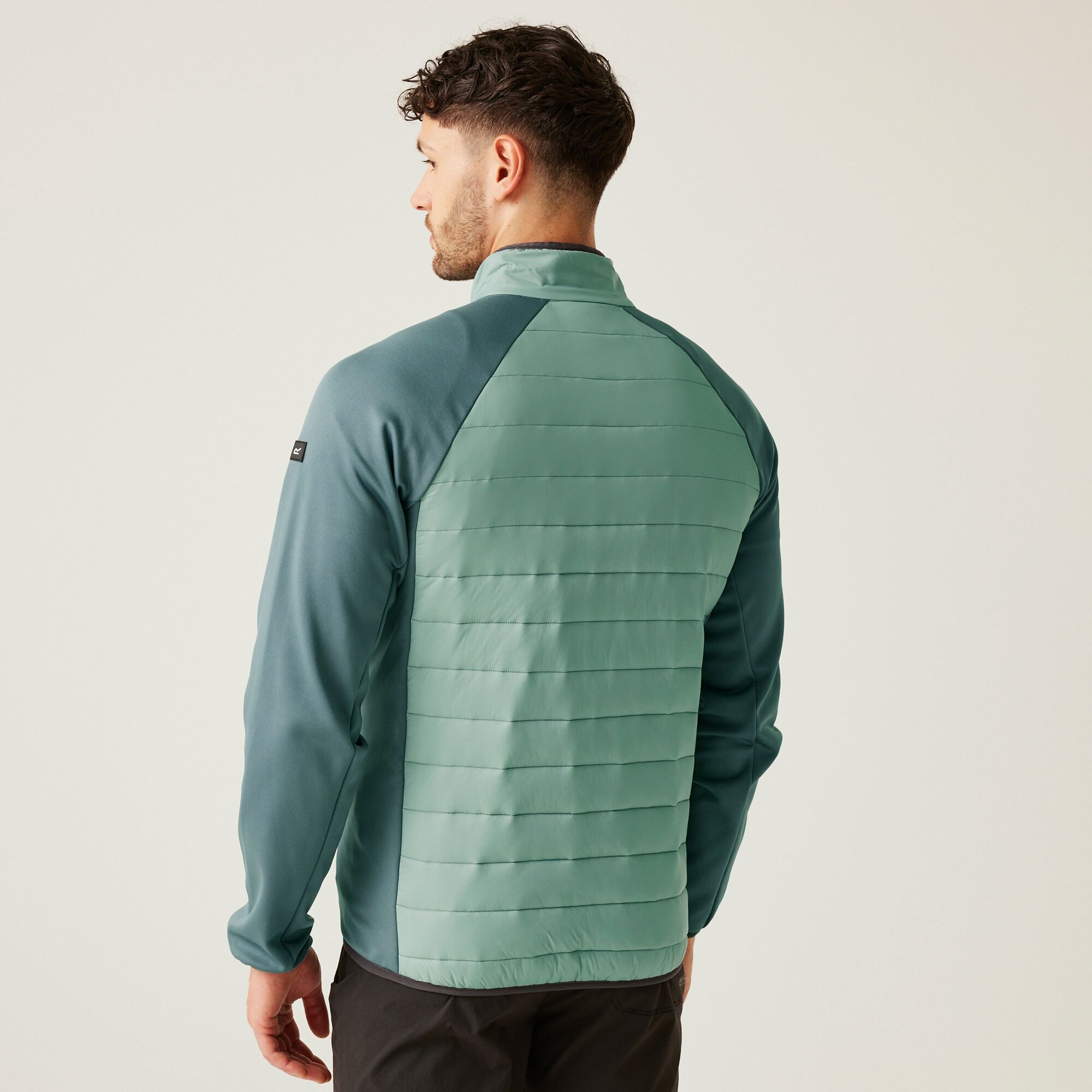 Męska kurtka wiosenna hybrydowa Clumber IV Lodowy błękit