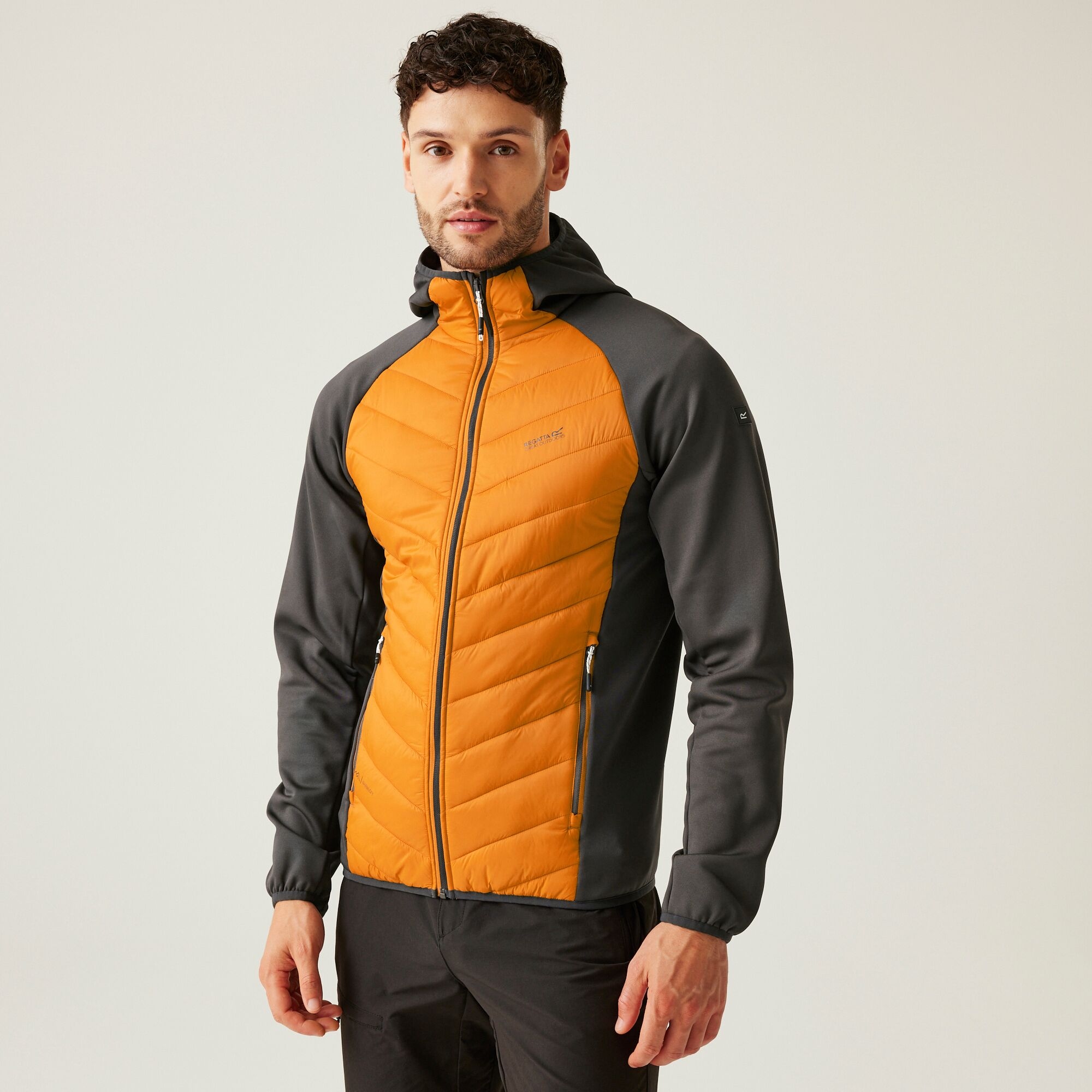 Regatta Męska kurtka wiosenna hybrydowa Andreson VIII Pomarańczowy