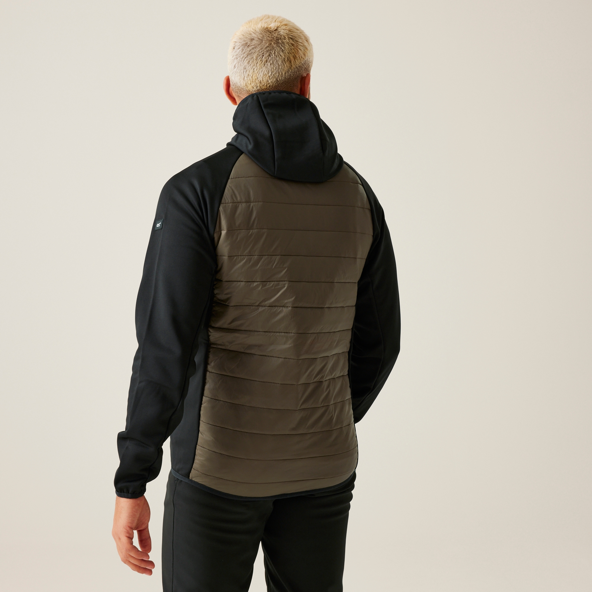 Męska kurtka wiosenna hybrydowa Andreson VIII Szarozielono-czarny