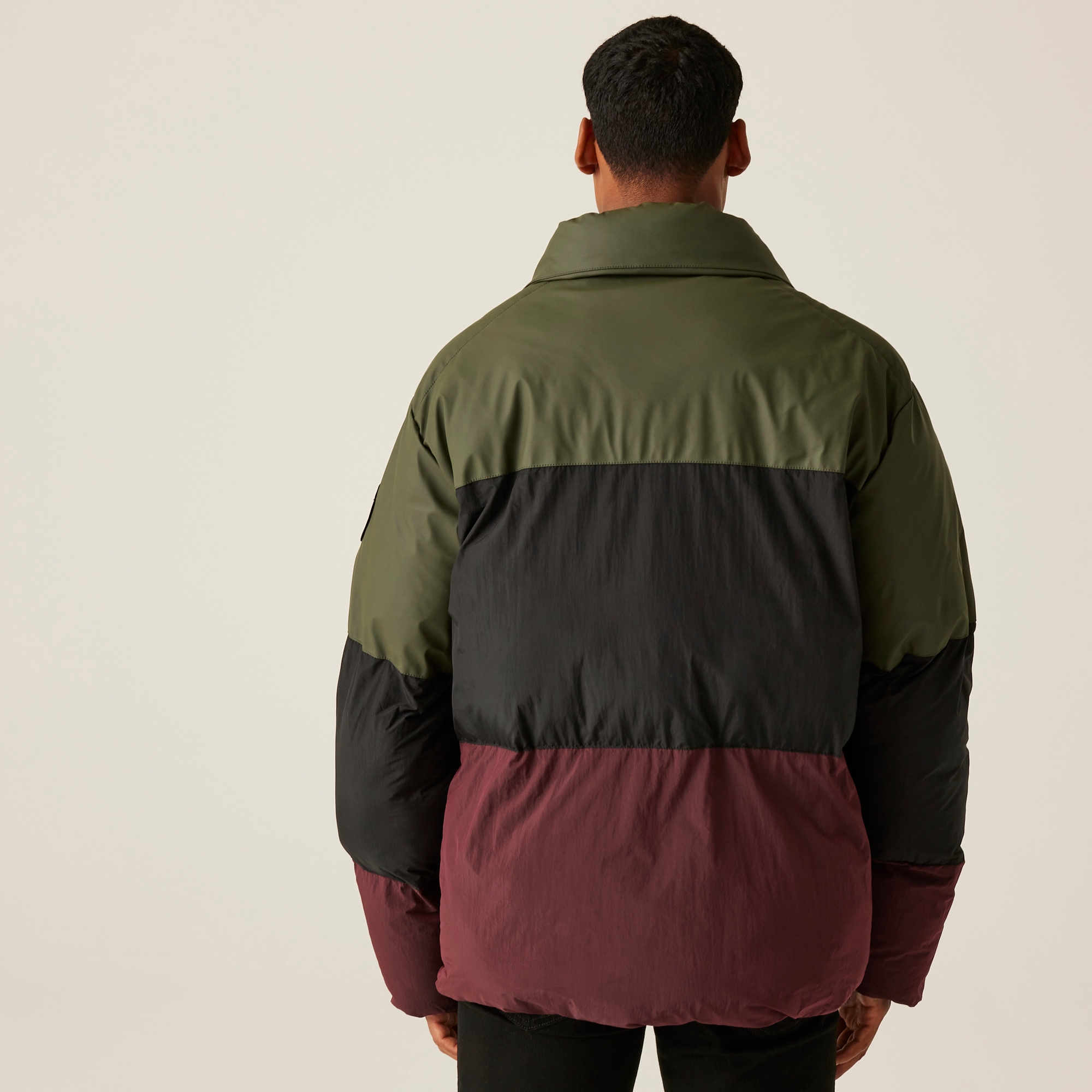 Regatta Christian Lacroix Męska kurtka pikowana zimowa Barbegal Ciemne khaki