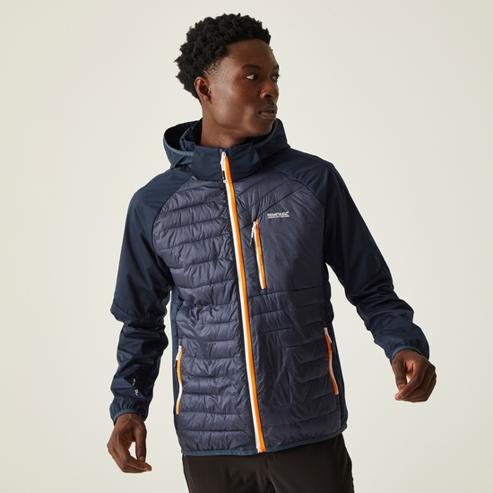 Men's Pro Hybrid Jacket Navy Persimmon