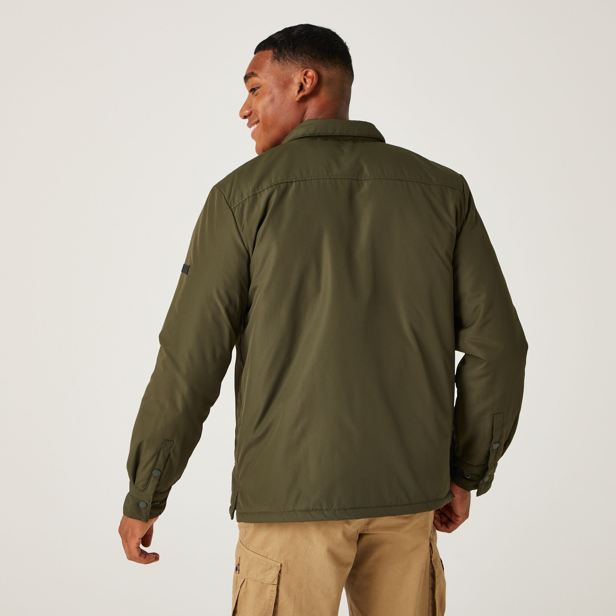 Męska kurtka Vinca Shacket Ciemne khaki