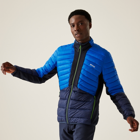 Veste Leedre Hybrid pour homme Bleu