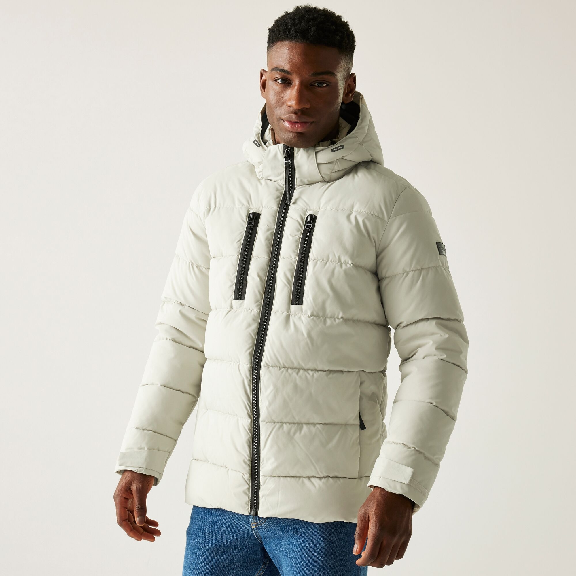 Regatta Męska kurtka zimowa pikowana Layska Szary