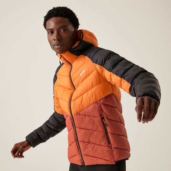 Men's Dalent Insulated Hooded Jacket Fox Red Ochre
