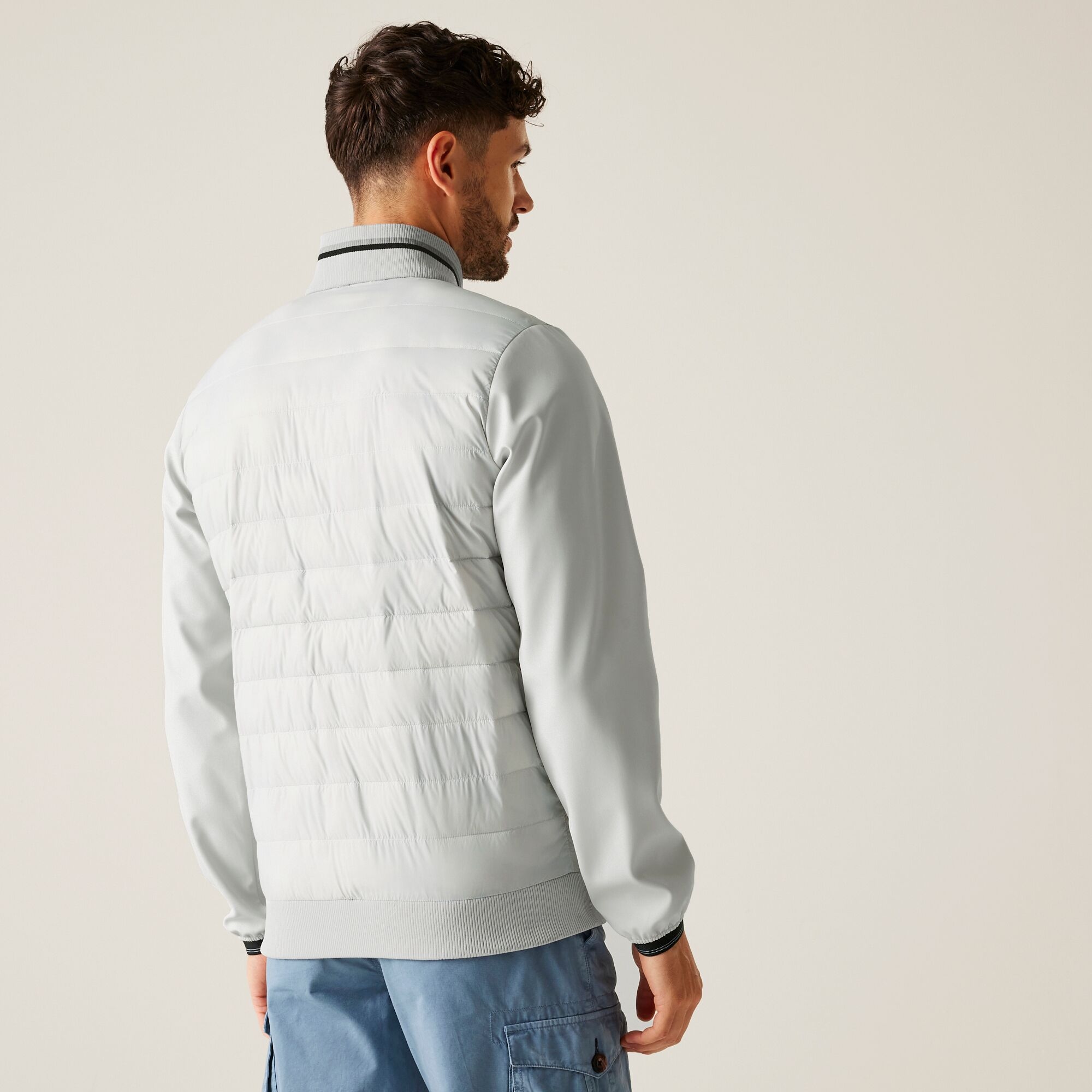 Męska kurtka hybrydowa Brennon Szary