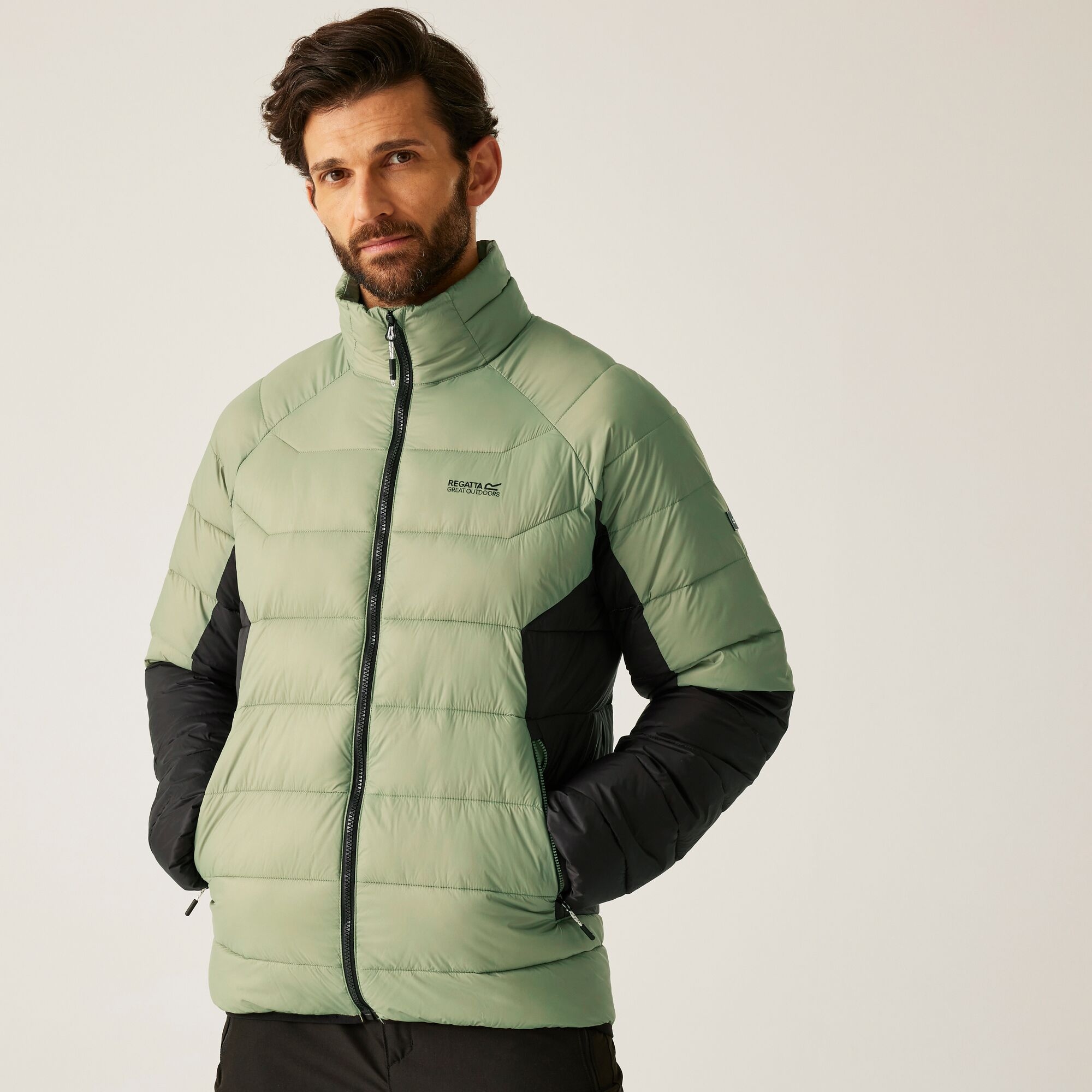 Regatta Kurtka męska przejściowa ocieplana Dalent Zielony