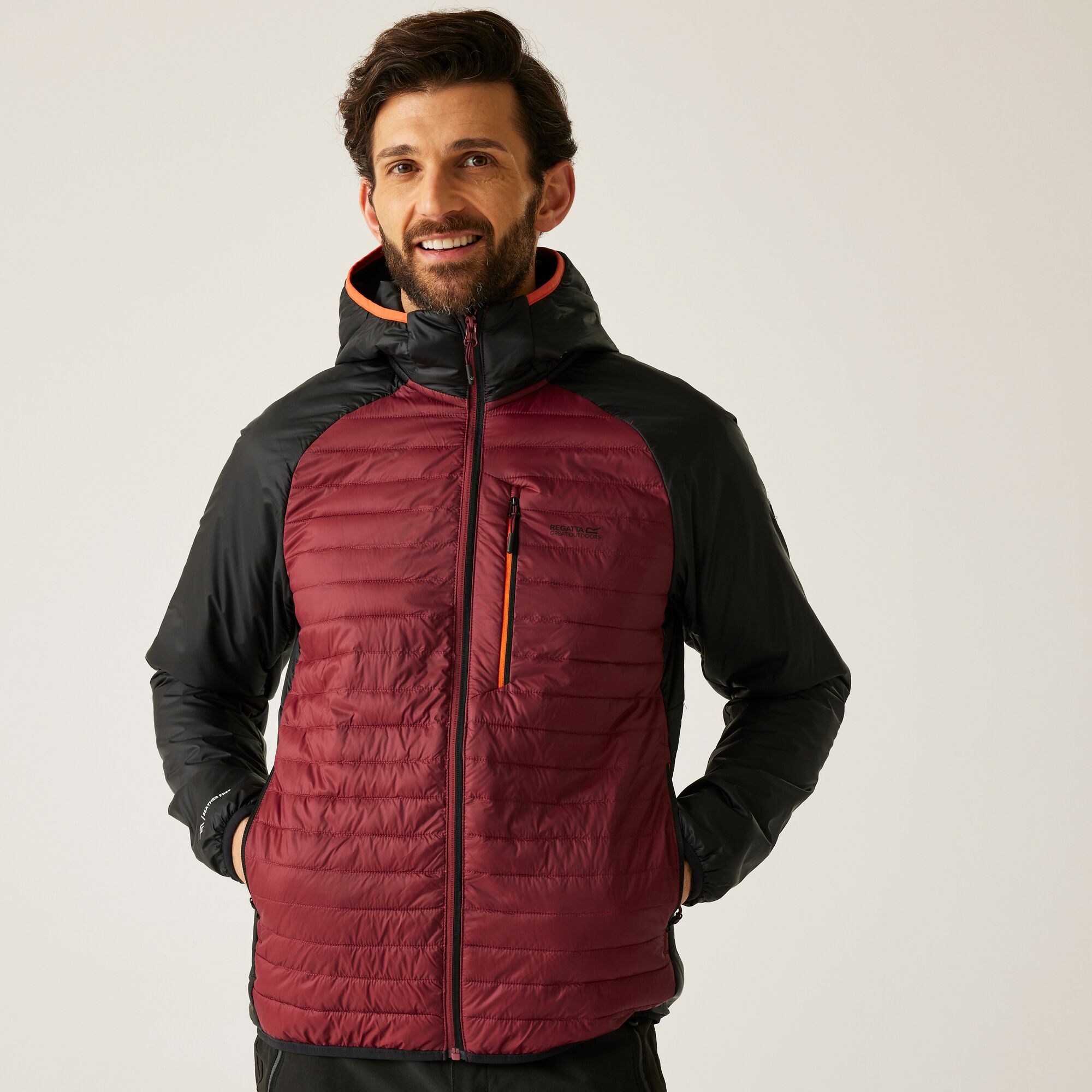 Regatta Kurtka męska przejściowa Rowak Burgundowy