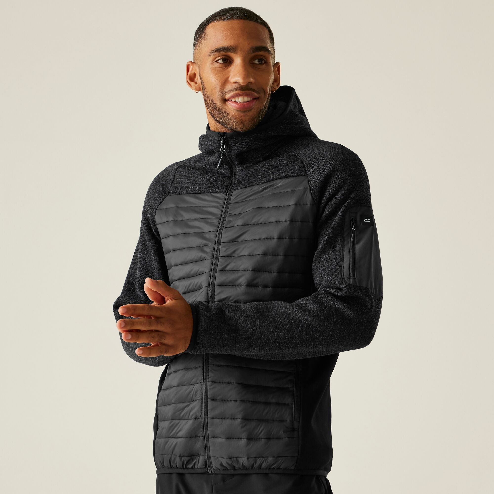 Kurtka męska hybrydowa Newhill Szary