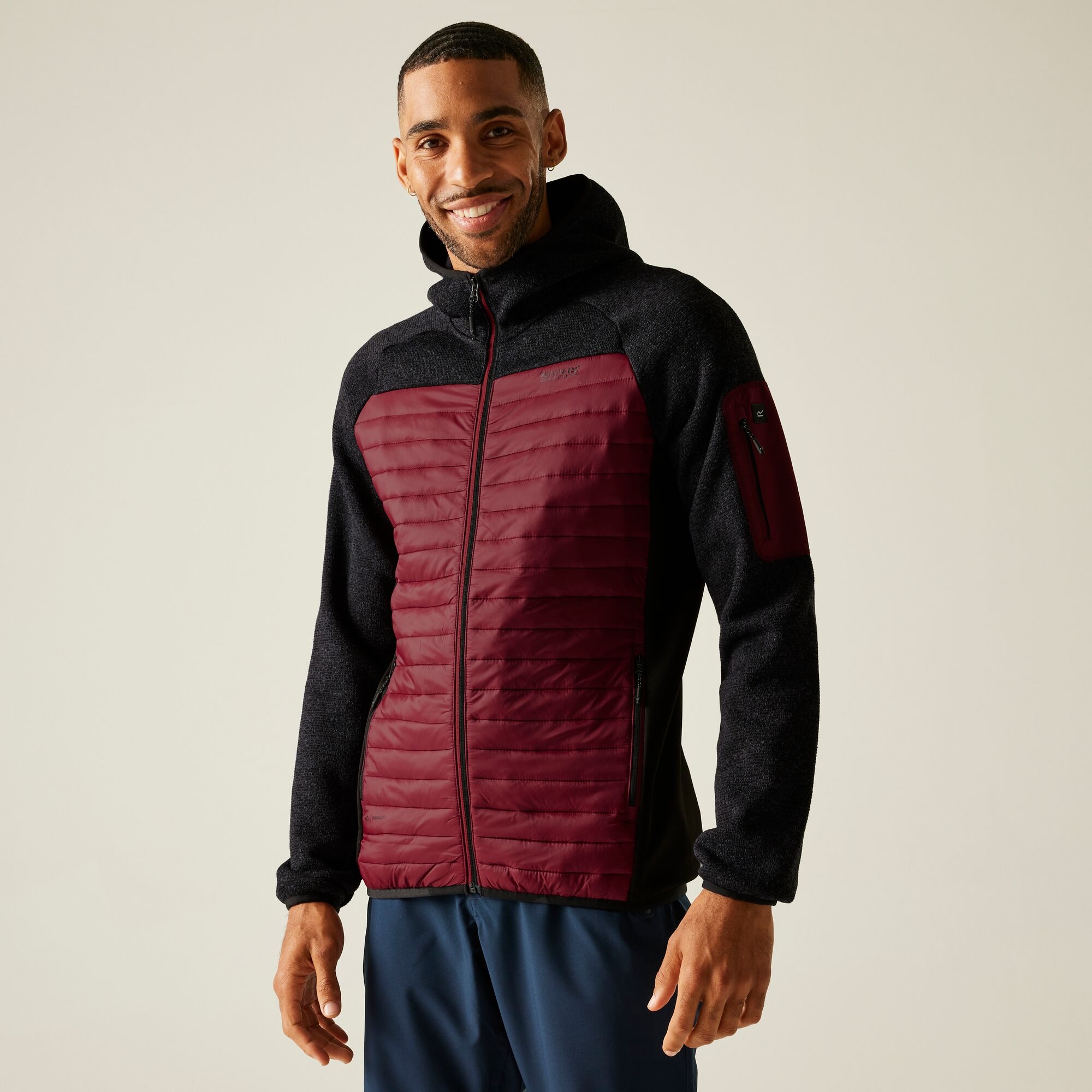 Regatta Kurtka męska hybrydowa Newhill Burgundowy