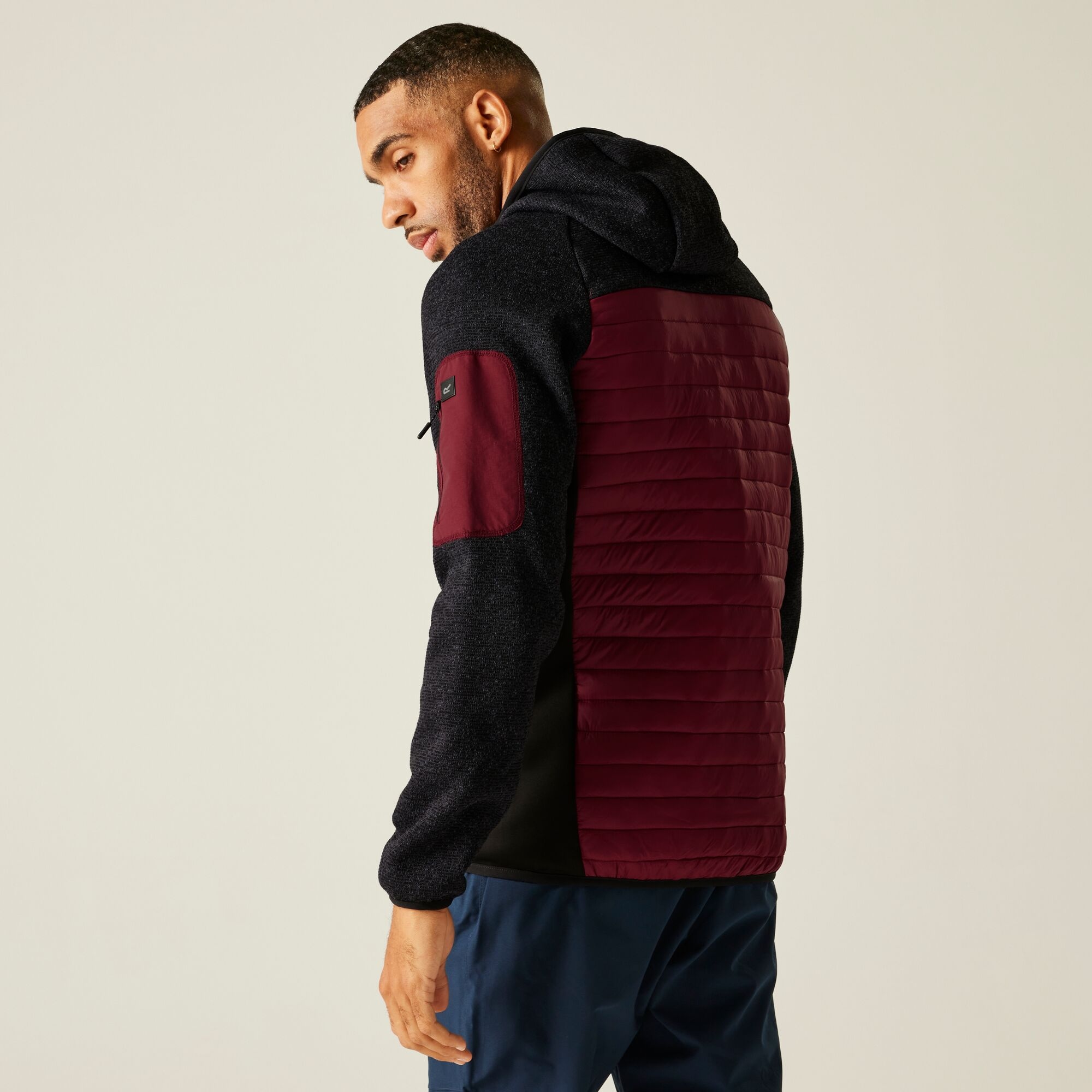 Regatta Kurtka męska hybrydowa Newhill Burgundowy