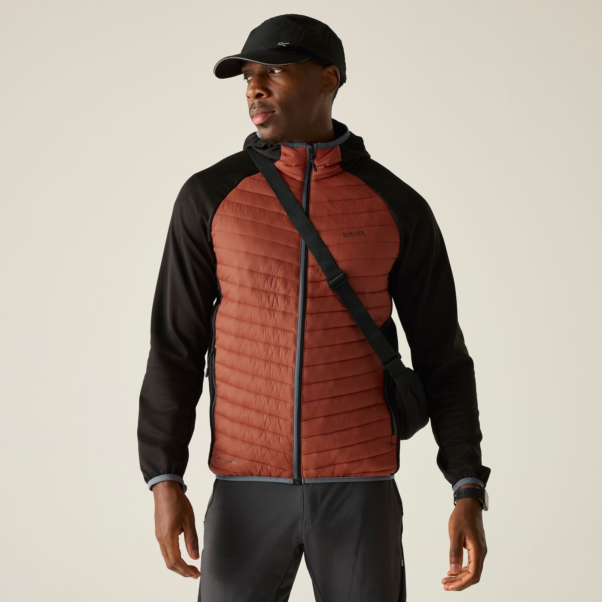 Regatta Men's Burnt Orange Andreson Hybrid Insulated Quilted Jacket In | : Extra Large - Image 1