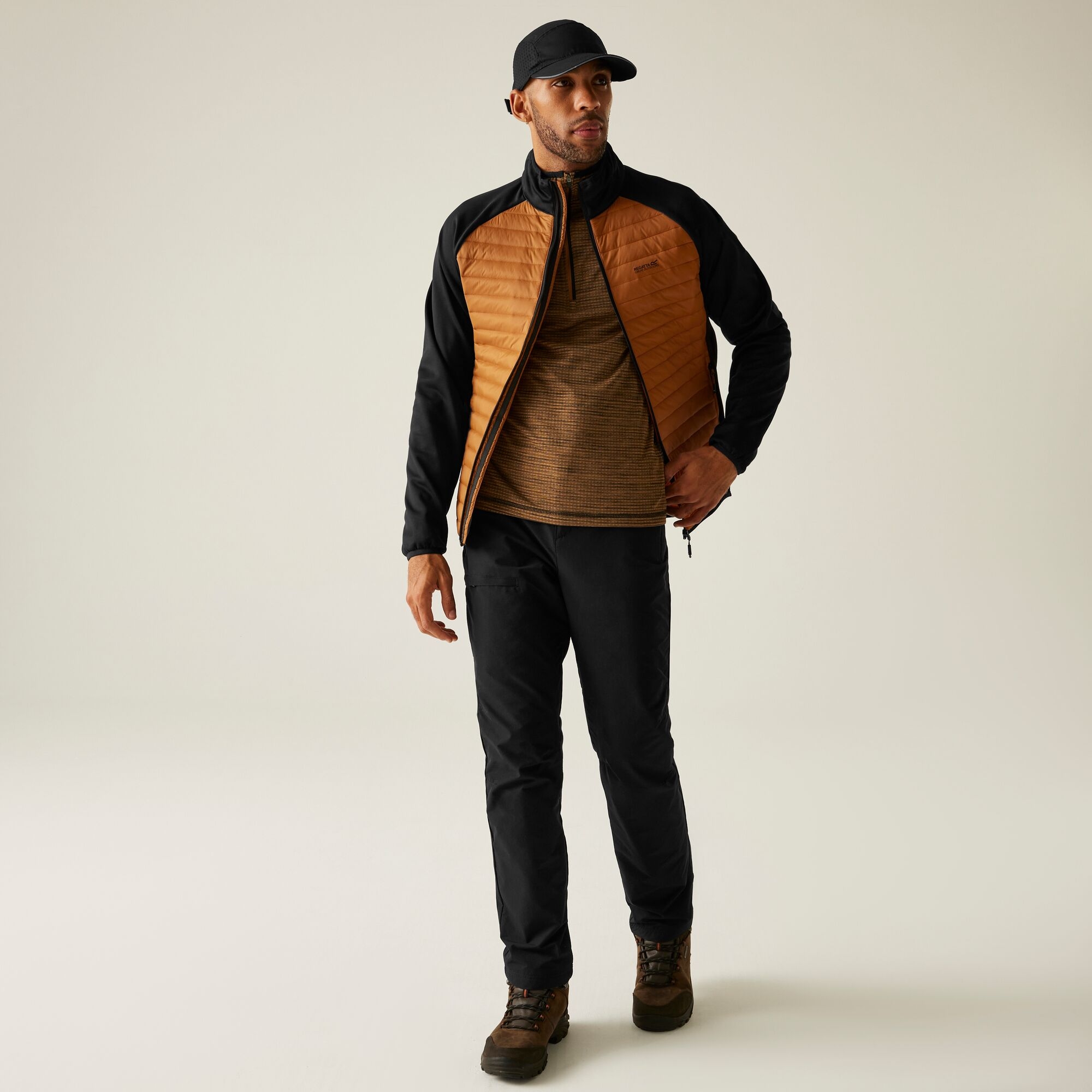 Regatta Kurtka męska hybrydowa Clumber Pomarańczowy