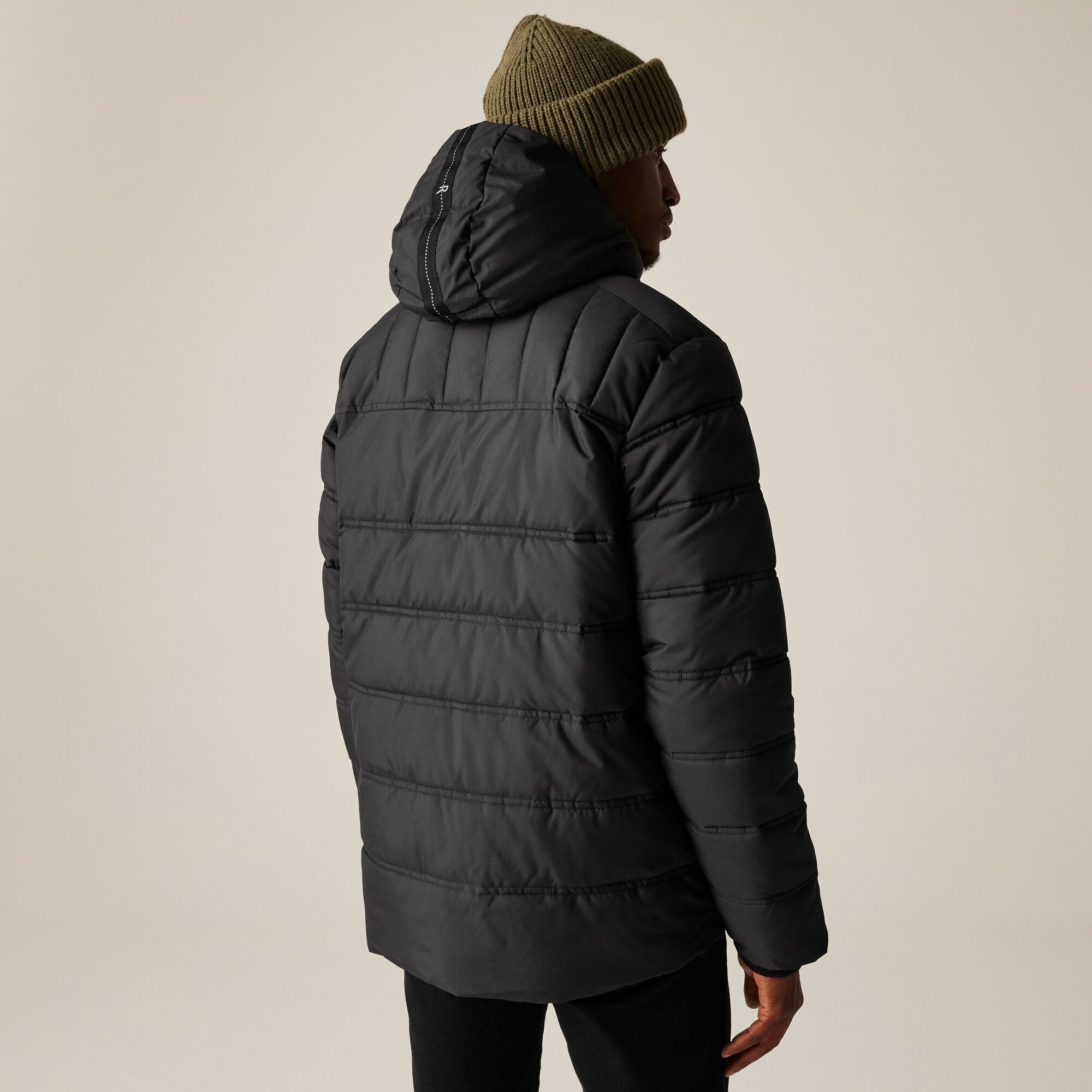 Kurtka męska zimowa ocieplana Leeshaw Czarny