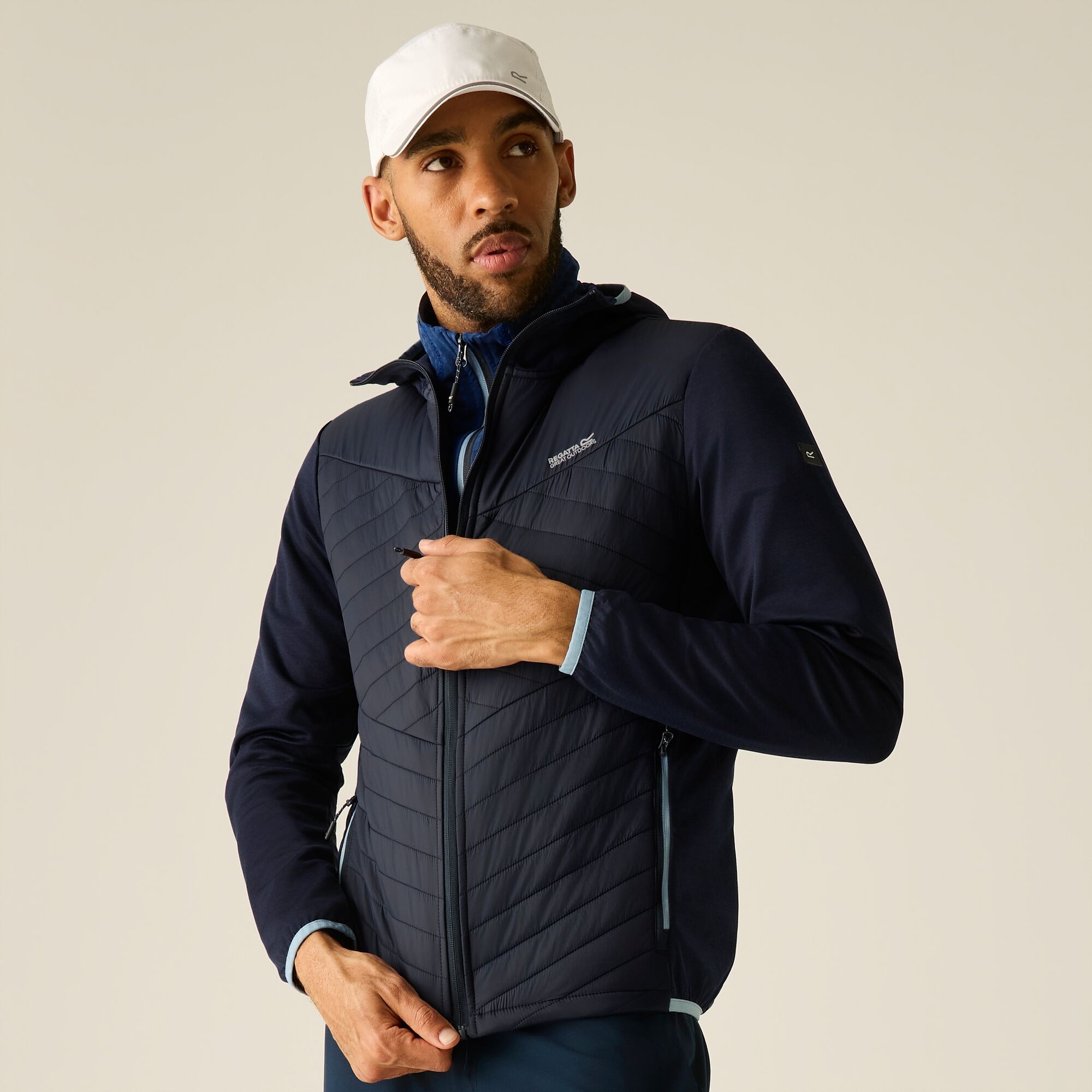 Regatta Men's Andreson Marl Hybrid Jacket - Blue Xxl