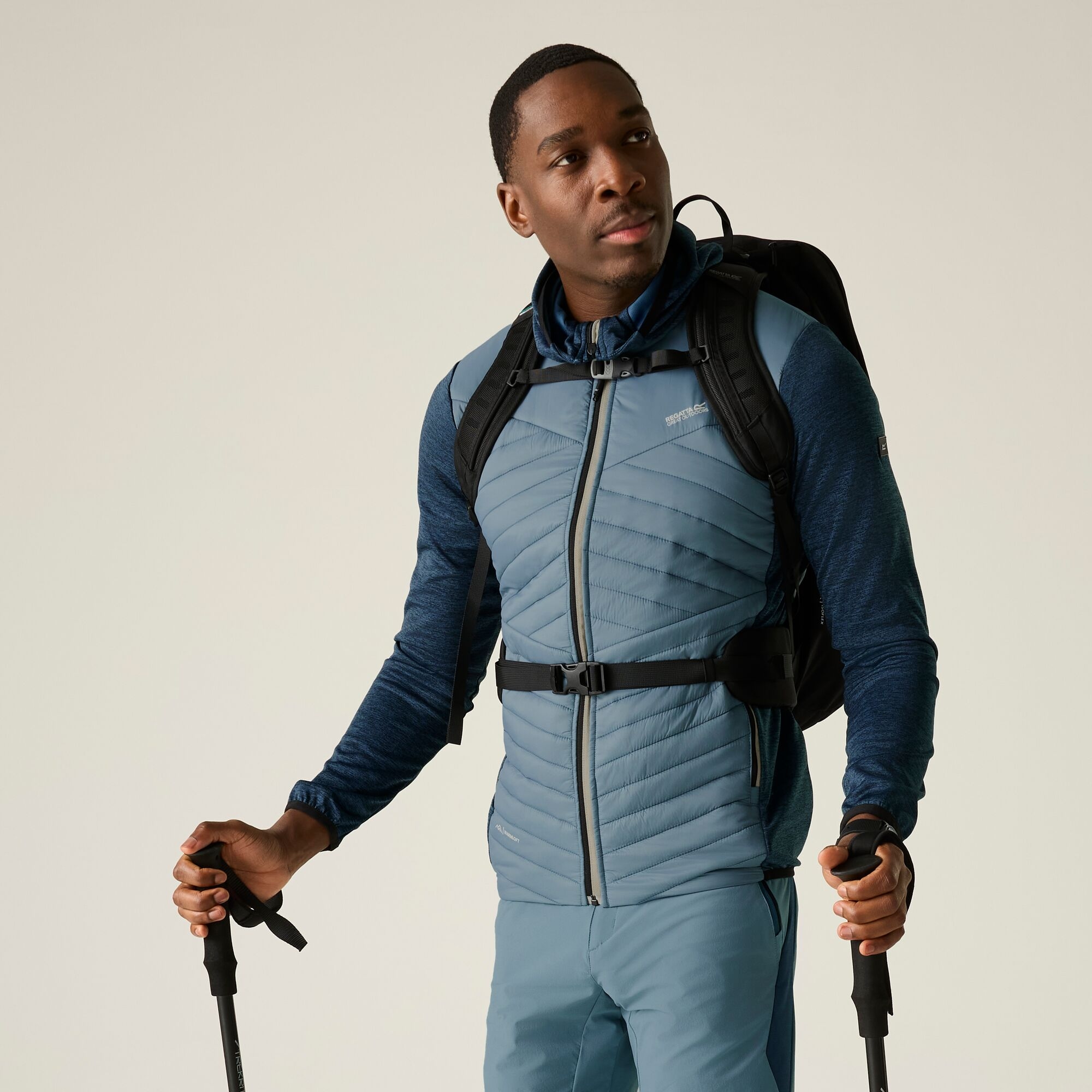 Regatta Kurtka męska hybrydowa Andreson Marl Niebieski