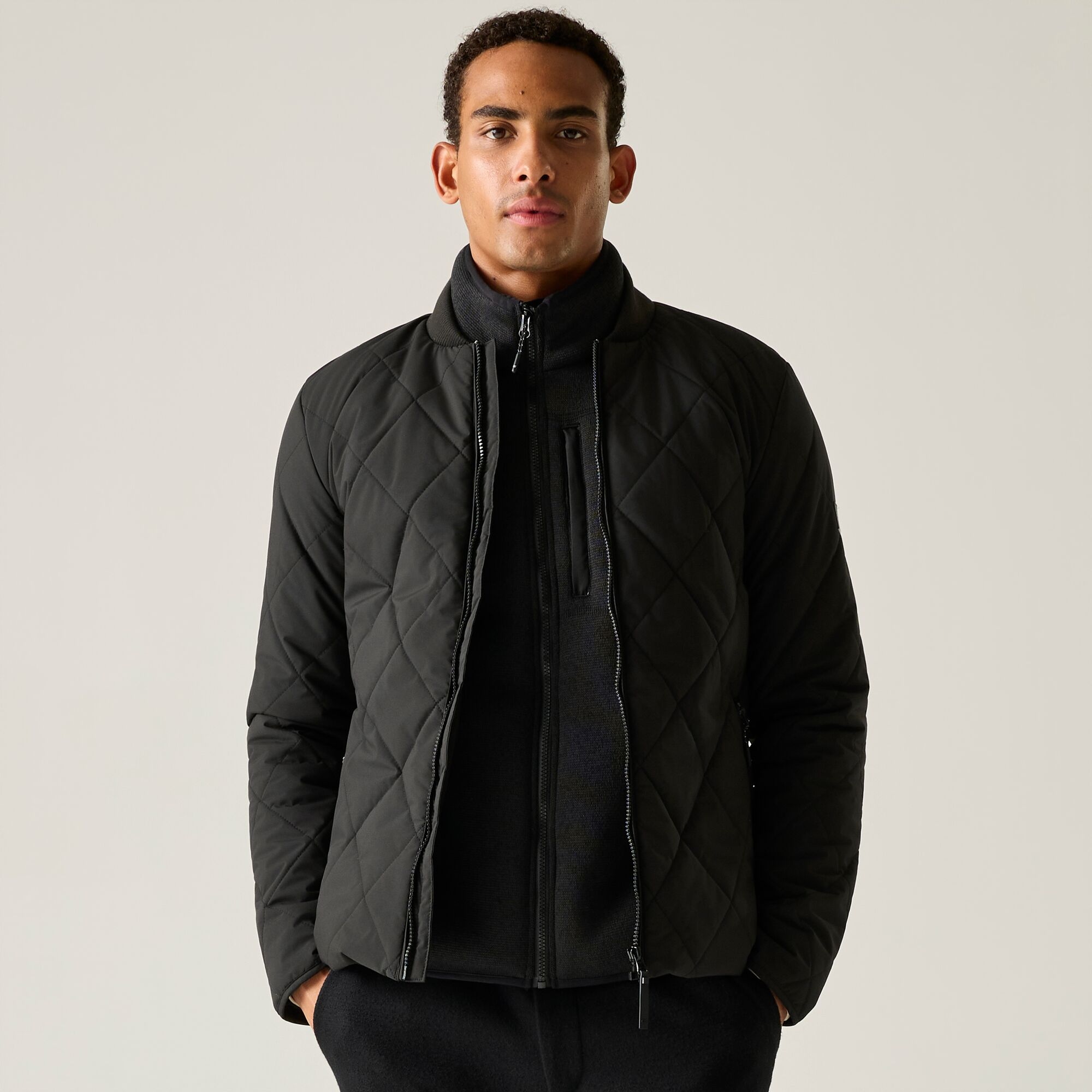 Regatta Men's Harvin Quilted Jacket - Black 3XL - Image 1