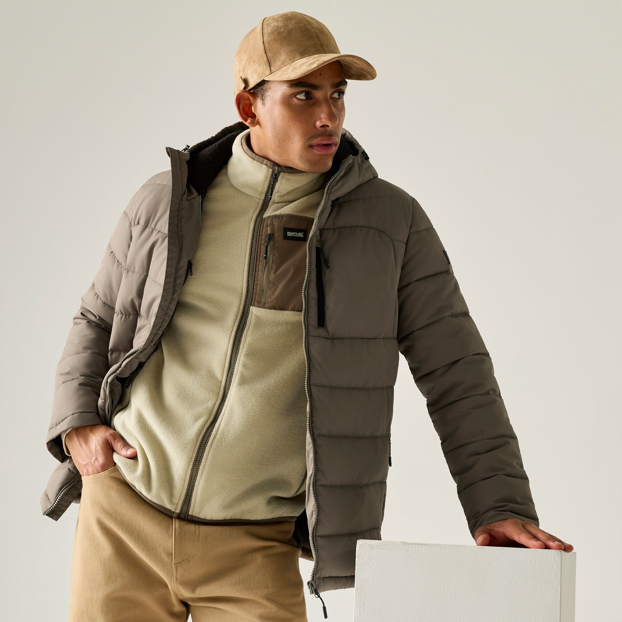 Regatta Men's Frankie Padded Jacket - Green Medium