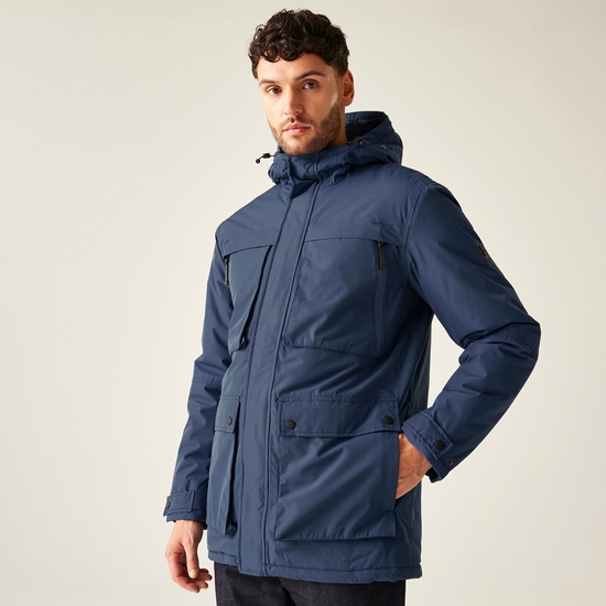 Men's Volter Waterproof Insulated Parka Heated Jacket Admiral Blue