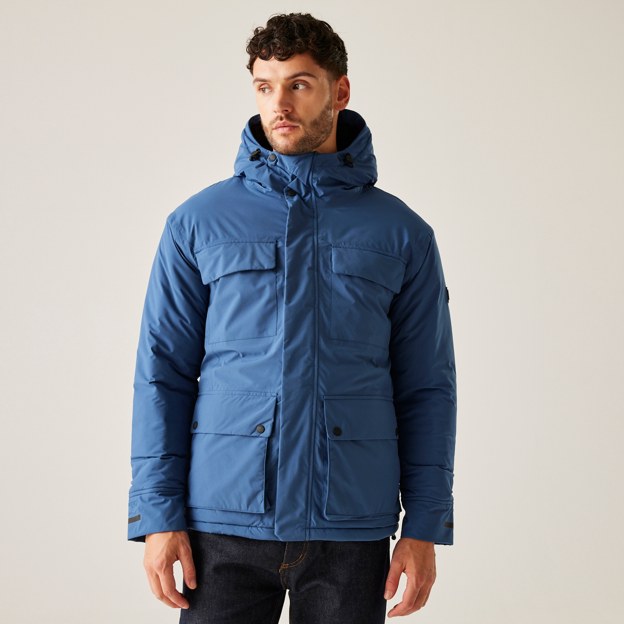 Regatta Męska kurtka zimowa przeciwdeszczowa Raylan Granatowy