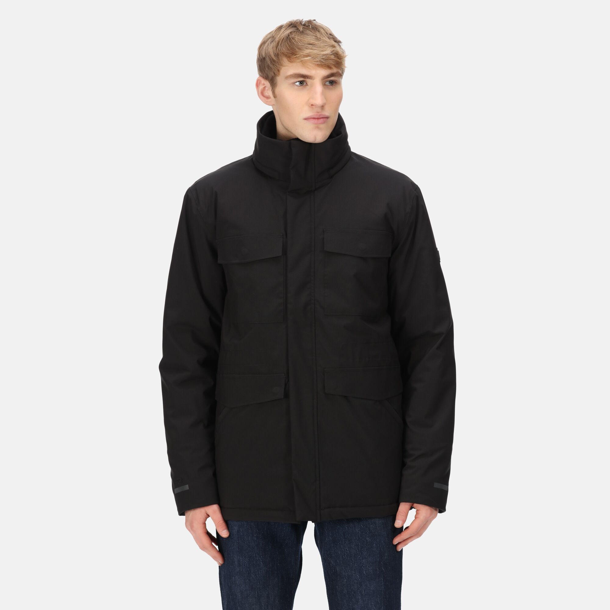 Regatta Męska Kurtka Przeciwdeszczowa Edin Black, Rozmiar: 3XL