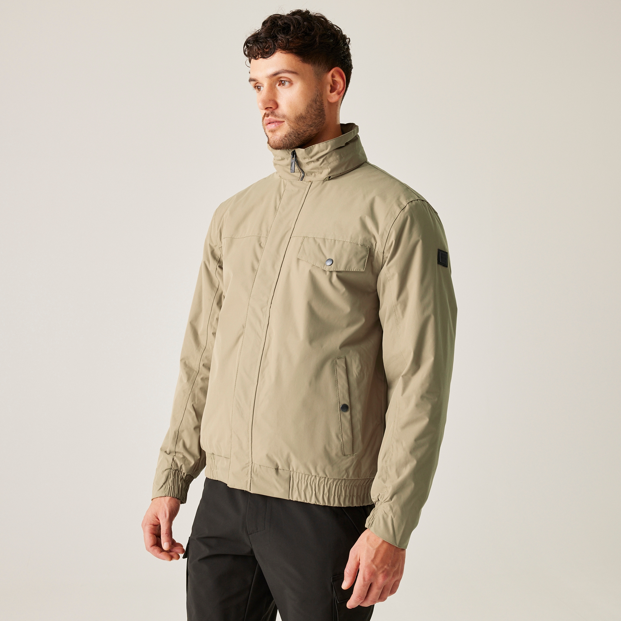 Regatta Męska kurtka przeciwdeszczowa Raynor Beżowy