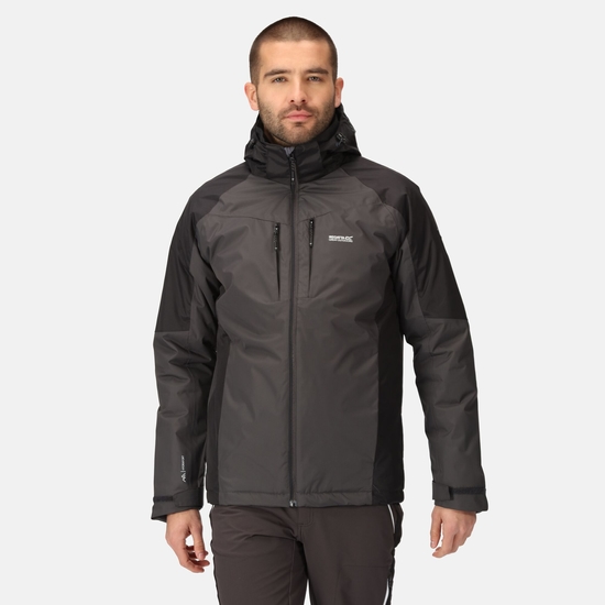 Men's Winter Calderdale Waterproof Jacket Ash Black
