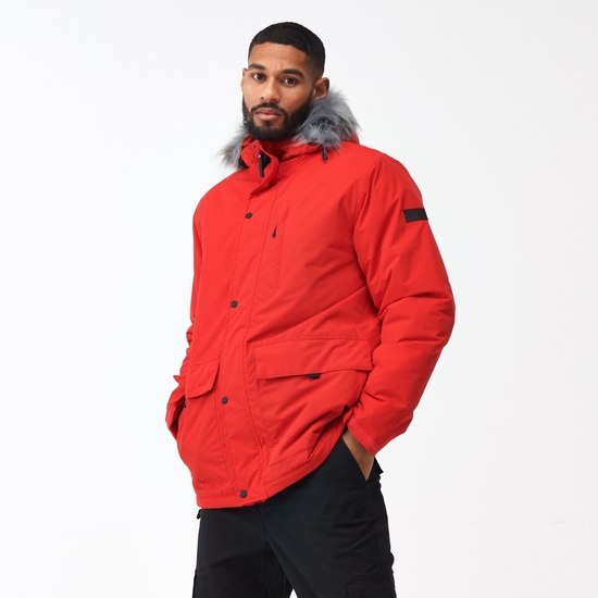 Salinger IV Homme Veste imperméable Rouge