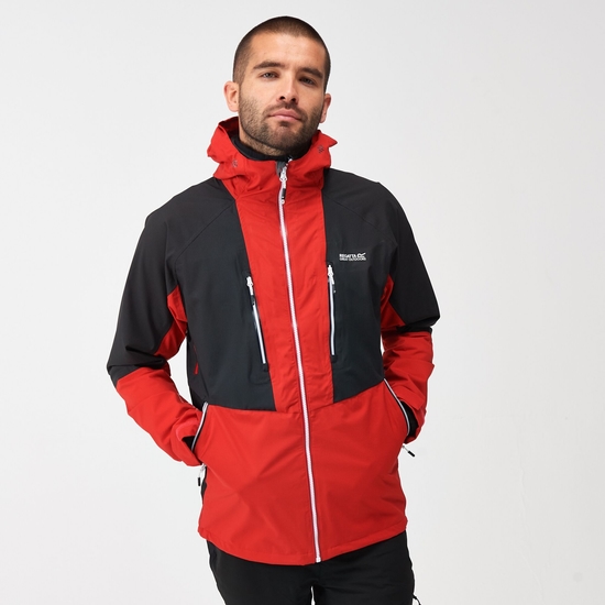 Sacramento IX Homme Veste imperméable 2-en-1 Rouge