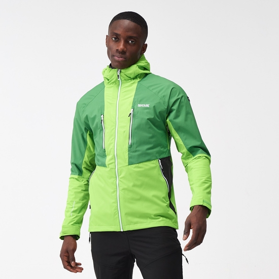 Sacramento IX Homme Veste imperméable 2-en-1 Vert