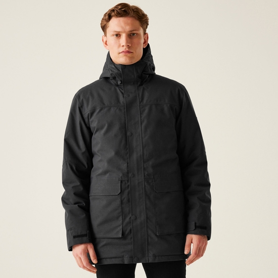 Veste isolée imperméable Ezdale pour homme Noir