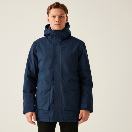 Men's Ezdale Waterproof Insulated Jacket Navy Marl Navy