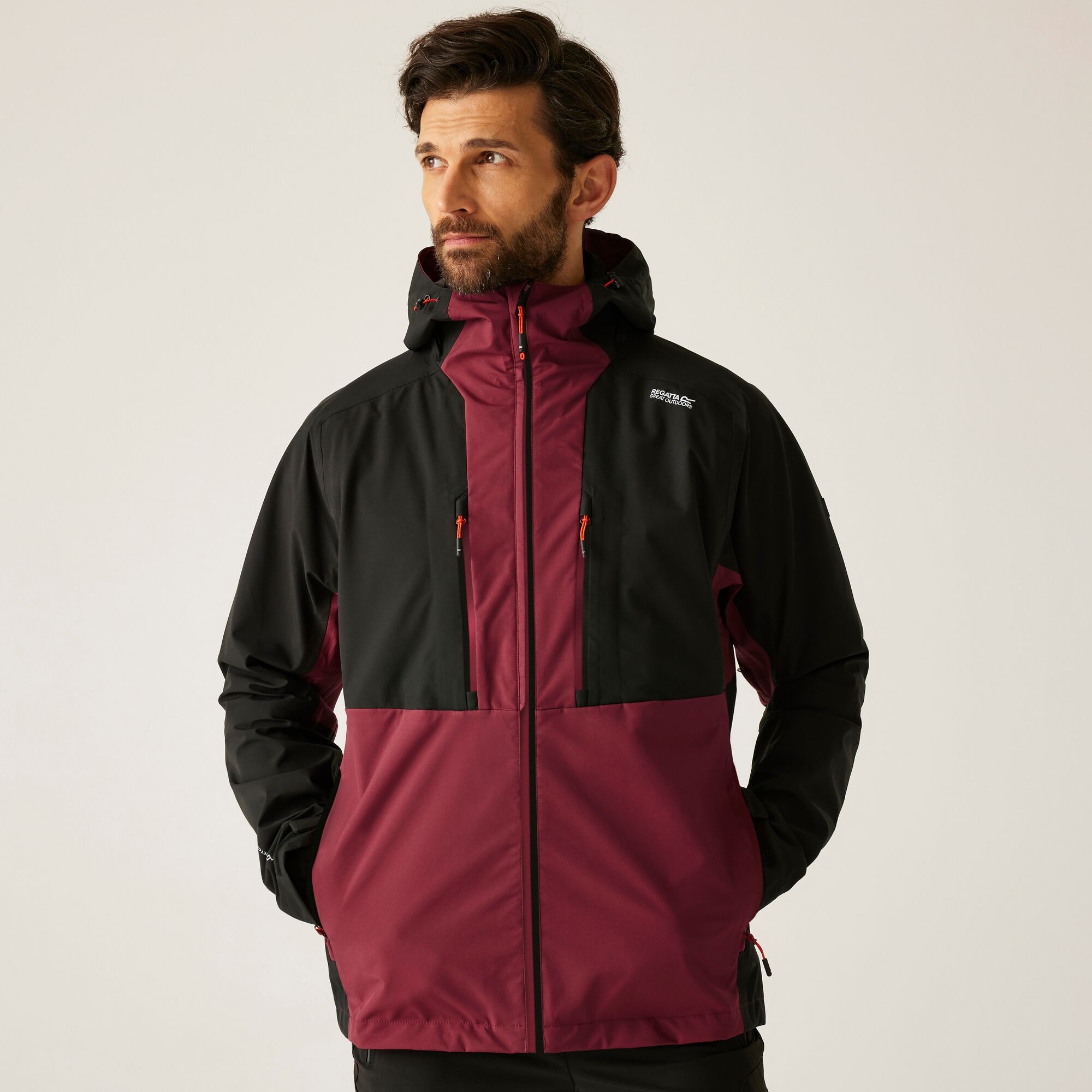 Regatta Kurtka męska 3 w 1 Sacramento Burgundowy
