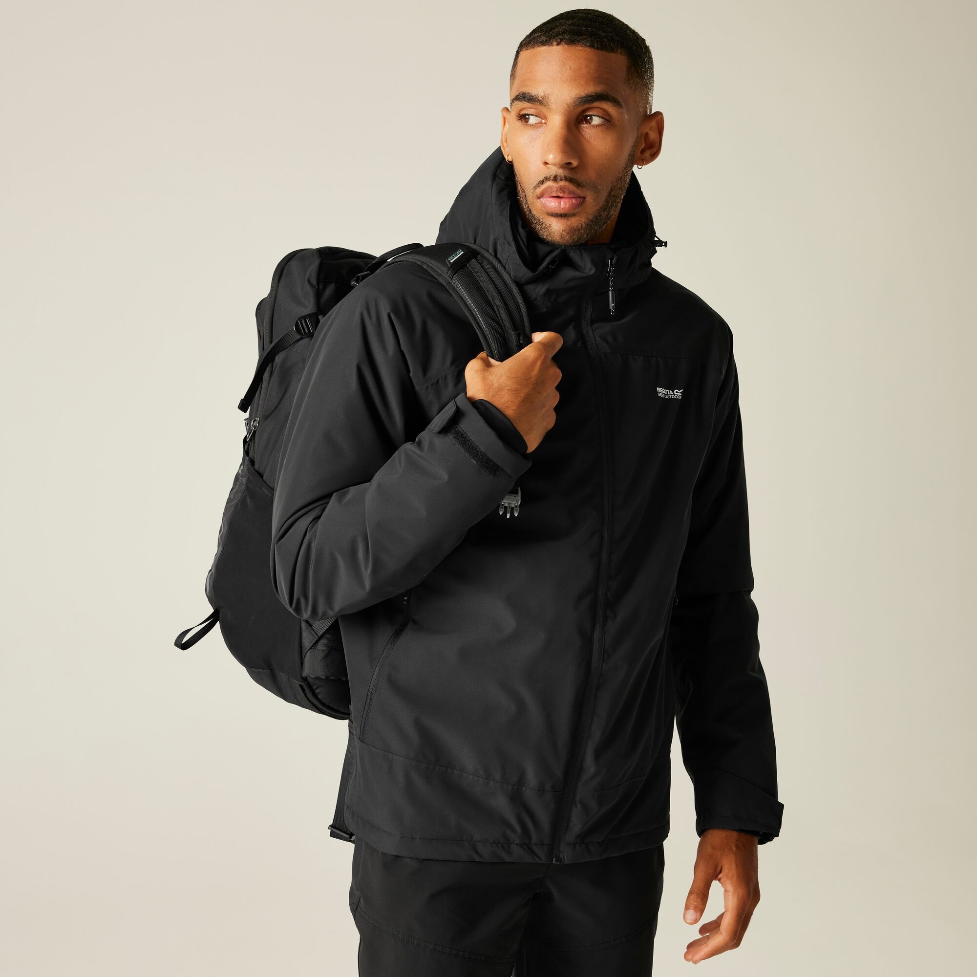 Regatta Men's Waterproof Frelton Jacket - Black Xxl