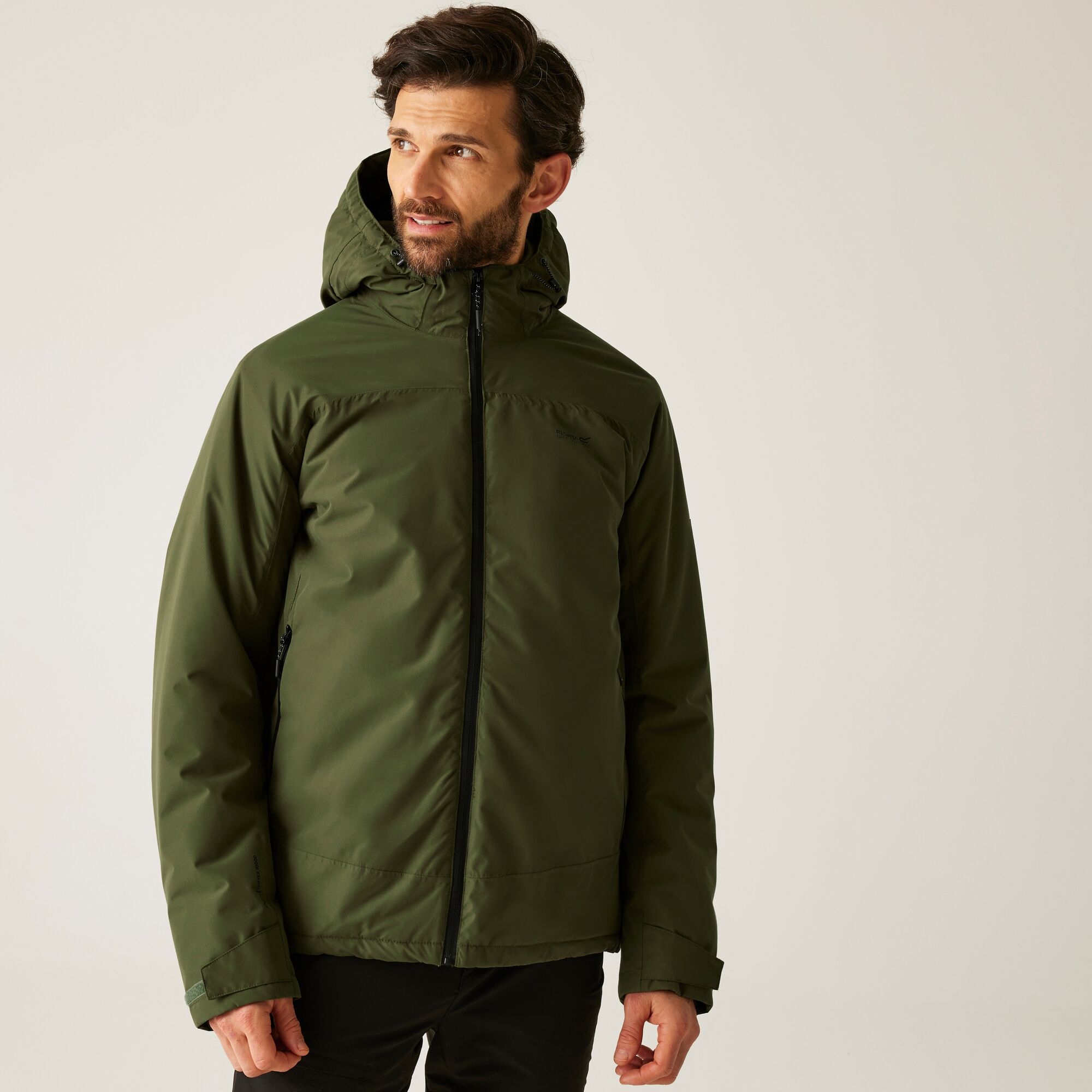 Regatta Kurtka męska przejściowa przeciwdeszczowa Frelton Zielony